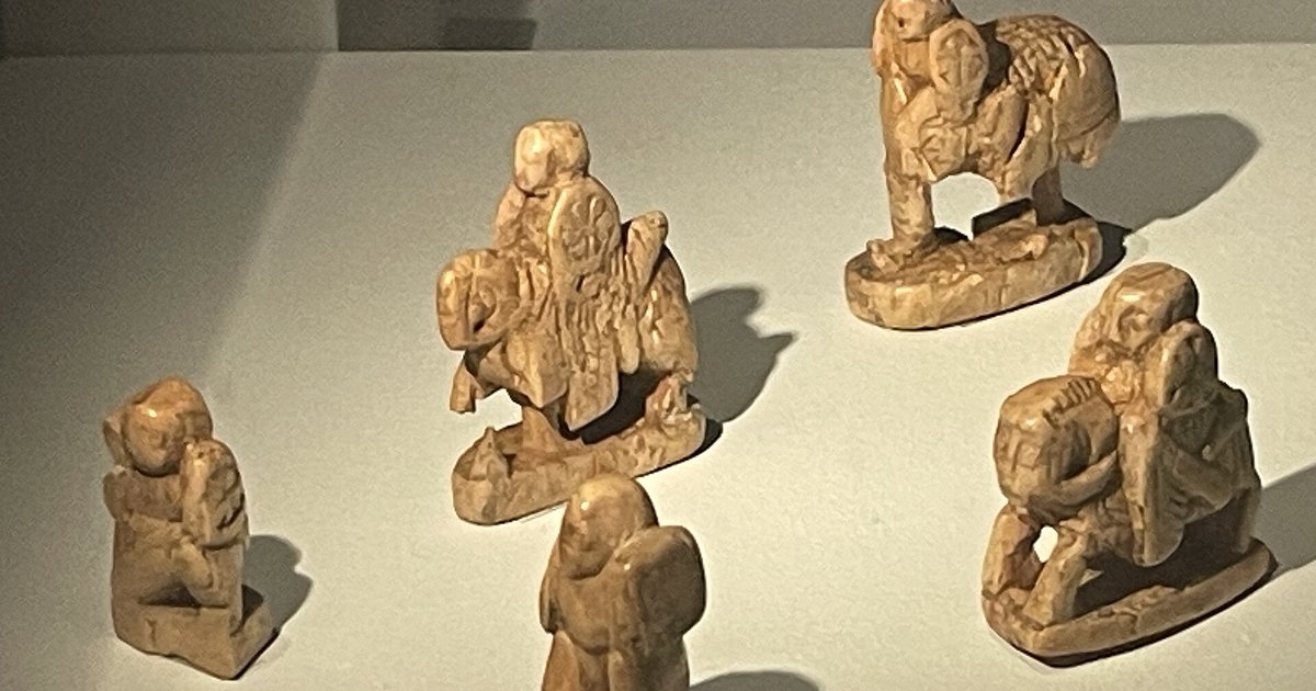 Peças de xadrez antigas de Samarcanda